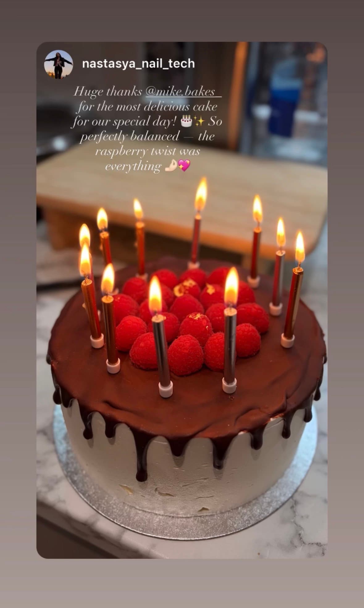 A customer message about Bird's Milk Cake