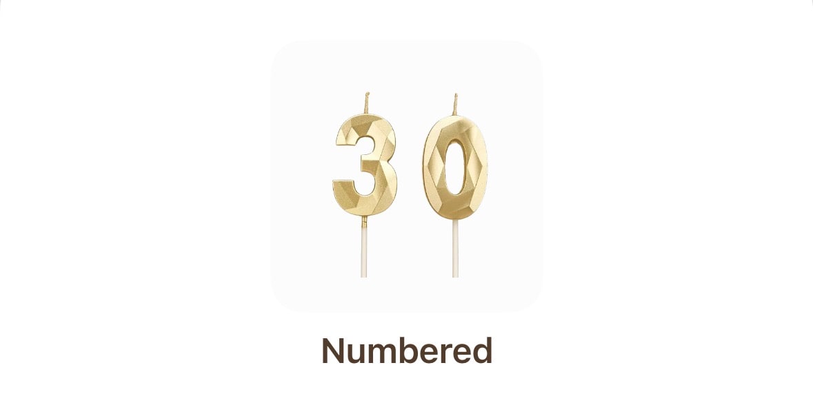 Number candle